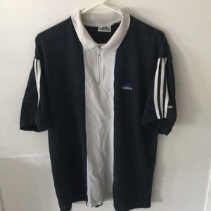 vintage adidas zipper polo